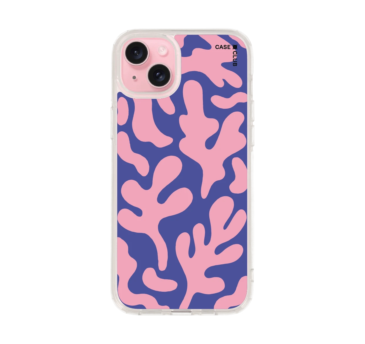 blue & pink abstract freeform pattern